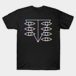 Neon Genesis Evangelion Seele logo glitch effect T-Shirt